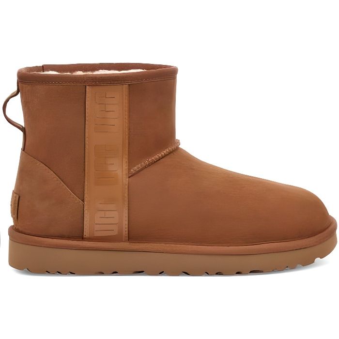 Bootss Ugg Classic Mini Logo Lat ral Camel pour Homme Beige