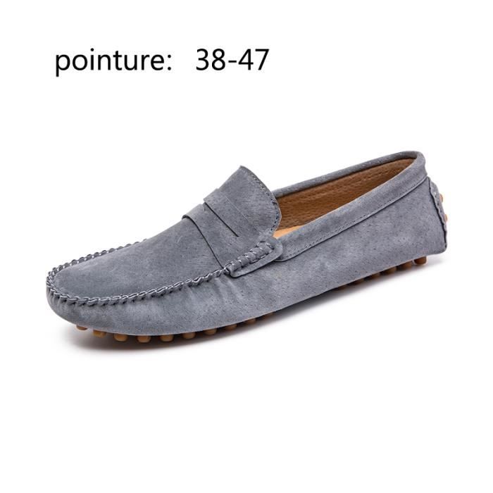 Mocassin nubuck homme discount