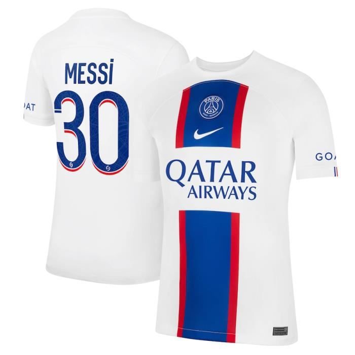 Maillot PSGx Third Stadium Authentique 30 Messi 2022 2023 Nouveau