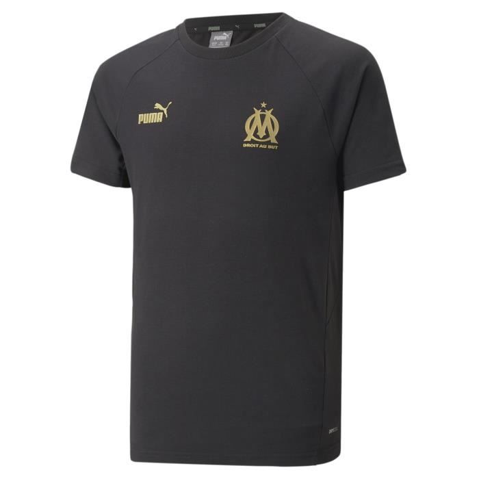 T-shirt enfant OM Casual 2022/23 - black/gold - 8 ans