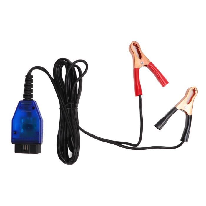 CGEAMDY Câble OBD2 Économiseur Mémoire - Adaptateur ECU Avec Pinces Crocodile Pour Remplacement Batterie