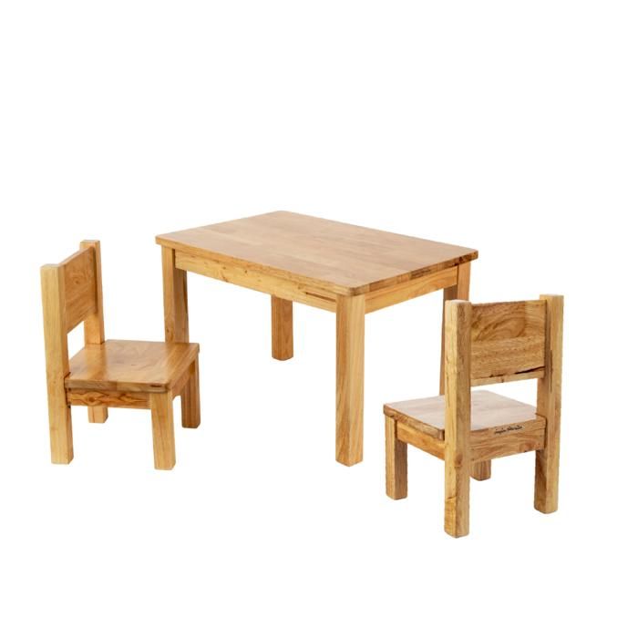 Ensemble Table et Chaises Enfant Montessori Bois naturel 1-4 ans