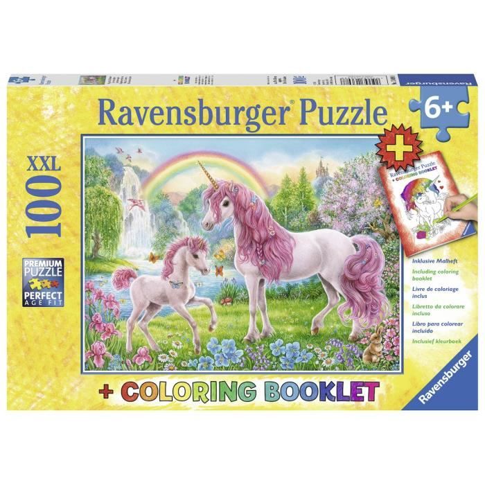 Ravensburger 13698 Licornes Puzzle Magique Cdiscount Jeux Jouets