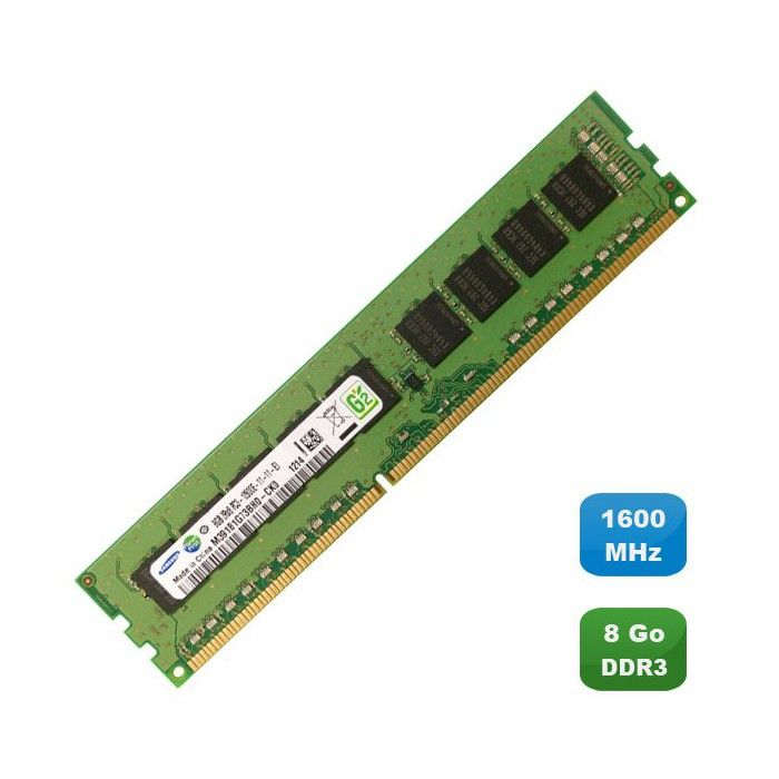 8Go Ram Mémoire Serveur SAMSUNG M391B1G73BH0-CK0 DDR3 PC3-12800E 1600Mhz 2Rx8