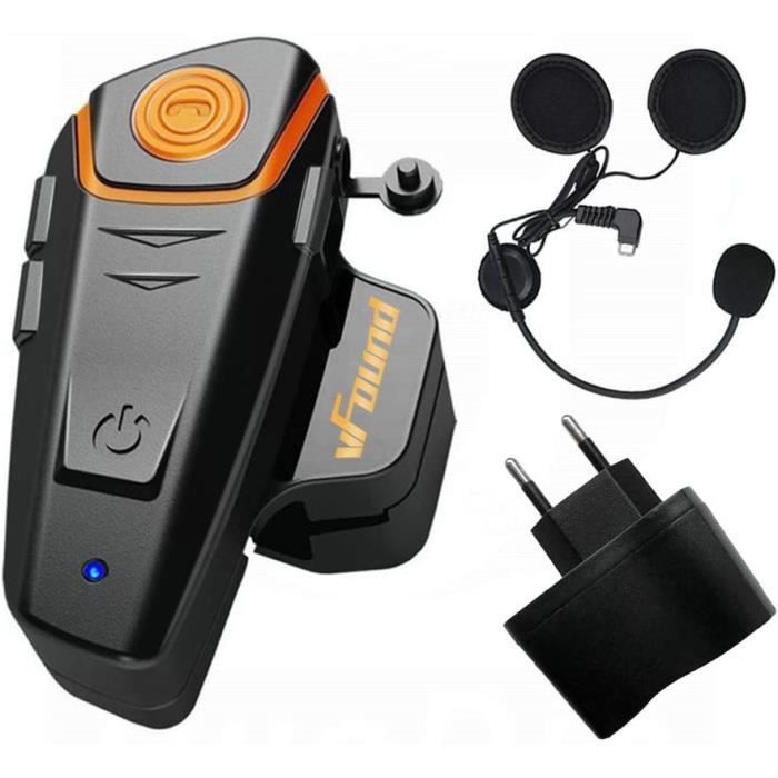 Casque Moto Bluetooth 5.0 Avec Caméra 2K Intégrée – Interphone 1000m Pour 6 Personnes – Étanche & Partage Musique