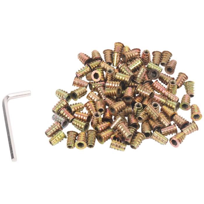 Lot De 10 Vis à Fil M6x25mm Avec Écrous - Uxcell - Quincaillerie Meuble