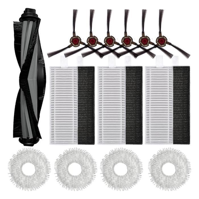 Kit D'accessoires TOPINCN Pour Aspirateur Robot Yeedi K650 - Brosse, Filtre, Serpillère Lavable - Lot De Rechange