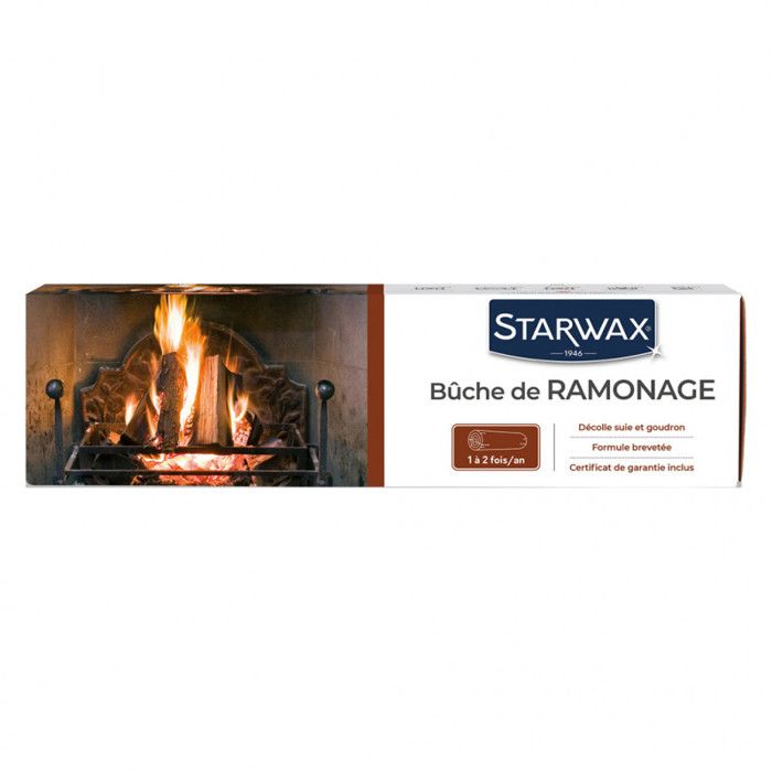 Lot de 2 bûches de ramonage Pyrofeu pour insert avec Certificat