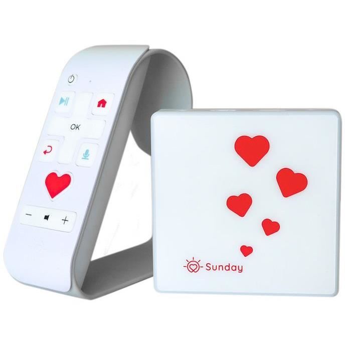 SUNDAY - Sunday Box Families - Télécommande et box à brancher à la télévision - Partage de photos et vidéos