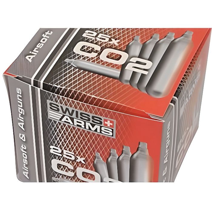 Swiss Arms Lot DE 25 Cartouches co2 12 Gm - Prix pas cher ...