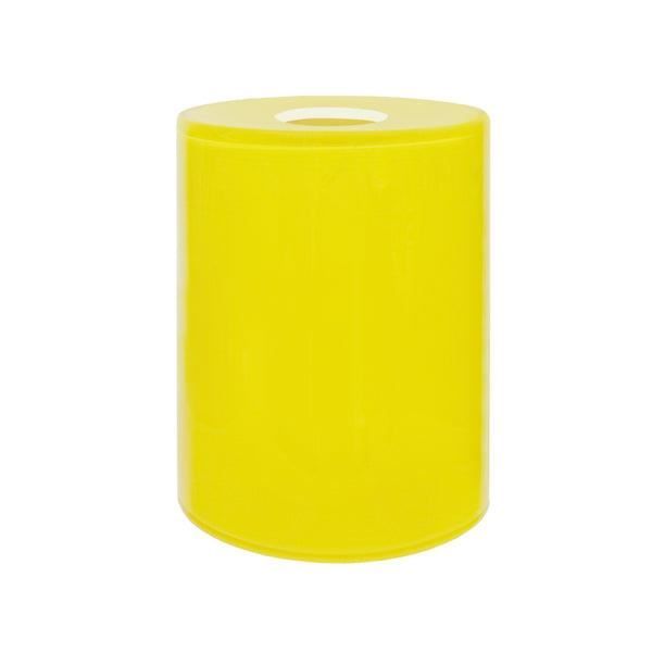 10 Perles Tubes En Verre Pop Multicolores Jaune Bleu Prune 9x10mm - Pour Création Bijoux
