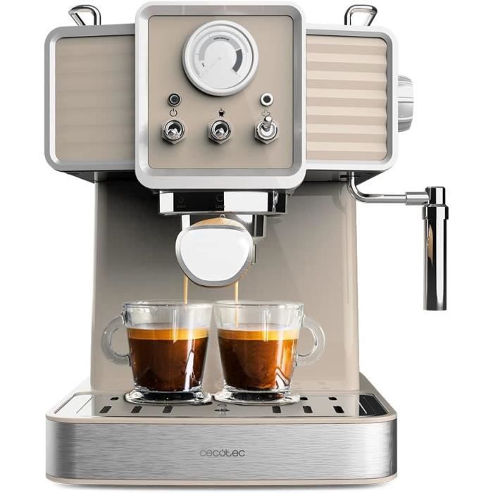 Cecotec Machine à Café Expresso Power Espresso 20 Tradizionale Beige Cecotec Machine à Café Expresso Power Espresso 20 Tradizionale Beige