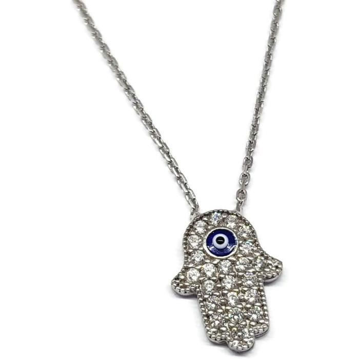 Pendentifs main de fatma en blanc - Marc Orian Pendentifs main de fatma en blanc - Marc Orian