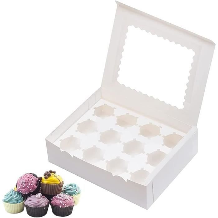 Boite Cupcake Avec Fenêtre Boîtes Cupcakes Noël LARRYROO - Lot