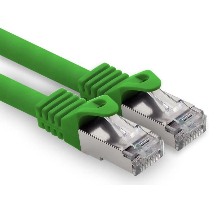 Câble réseau Ethernet Lan Cat.7 S-Ftp Lszh Pimf 10 Gb S Rj45 0,25 M ...