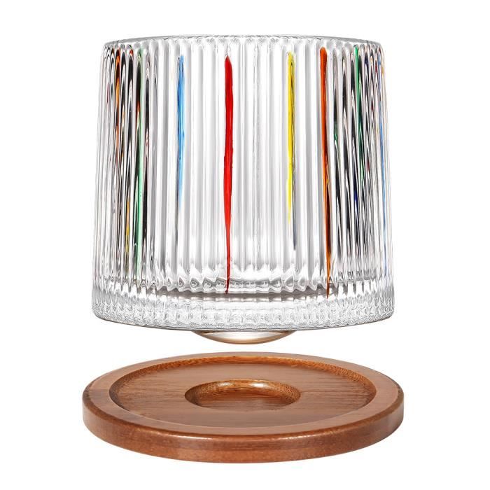 TITA-DONG Verres à Whisky Peints à la Main, Verres à Boire Colorés Créatifs, Verres à
