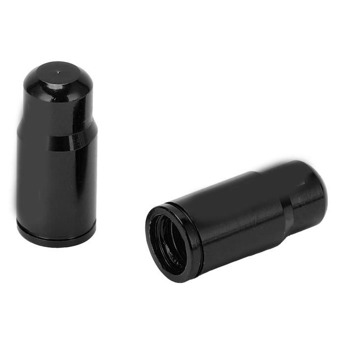5 Bouchons De Valve Vélo Presta En Aluminium Rouge - Légers, 18x6x6 Mm, Lot De 5