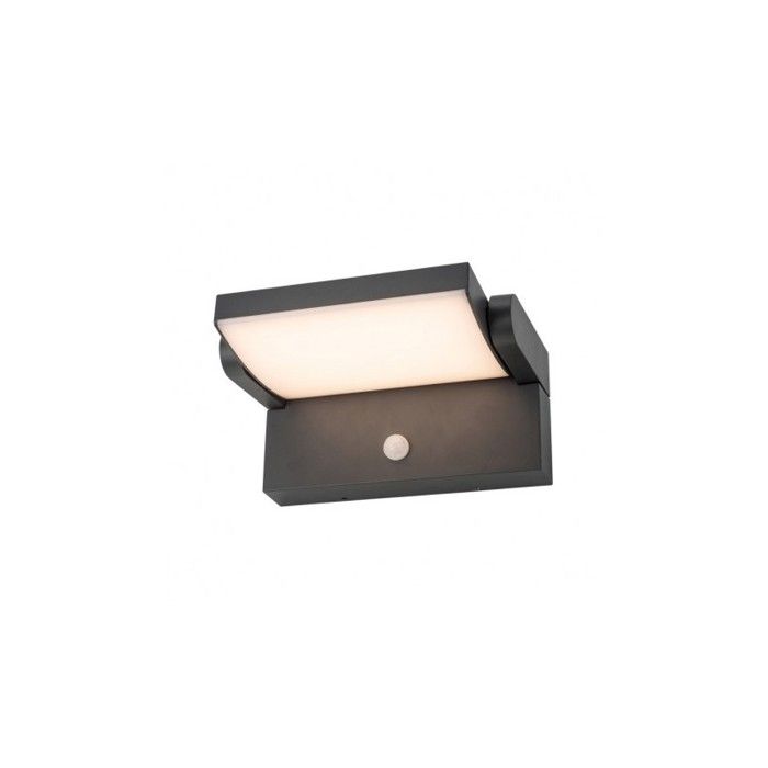 Applique Murale Orientable LED 12W 720 LM Détecteur 3000 K Gris IP54