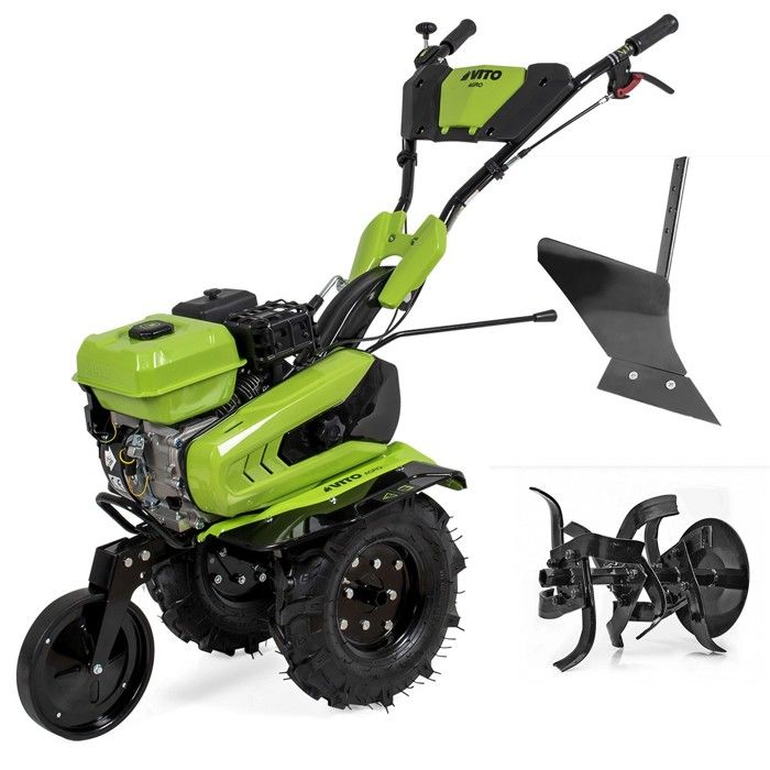 Motoculteur &agrave; essence VITO 5200W Moteur 4T 212 Cm3 7CV