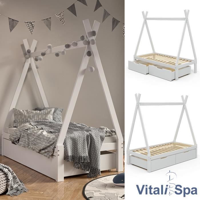 Lit enfant wiki Couleur blanc Vertbaudet | La Redoute