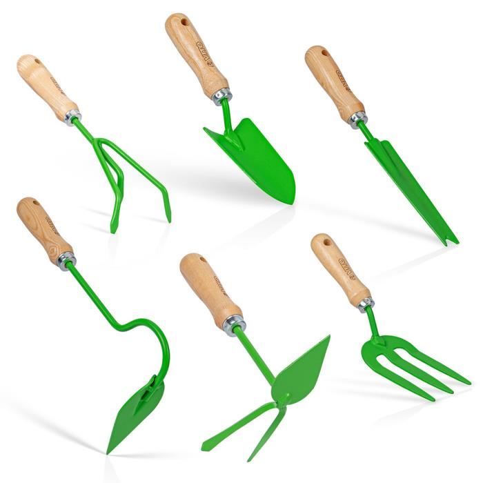 Kit 6 outils de jardin VITO Kit jardinier Acier S235
