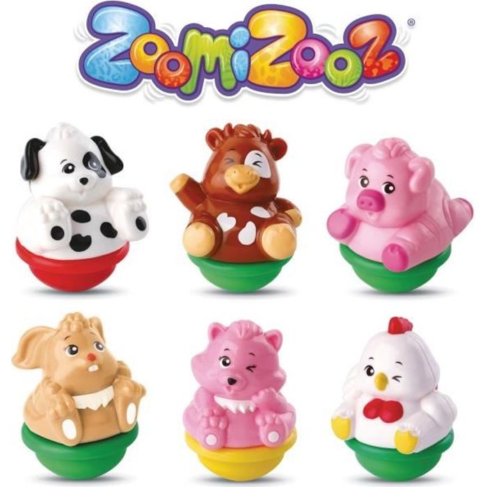 Figurines Animaux - VTECH - ZoomiZooz - Coffret Ferme - Balancement et Interactions - Mixte - 12 mois+