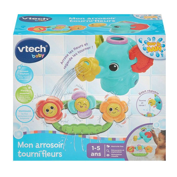 Jouet pour le bain Vtech Baby Mon arrosoir tourni' fleurs - vue 3