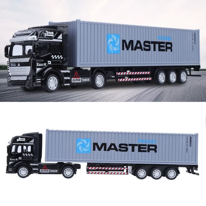 Khall 1:48 Camion Conteneur En Alliage Modèle Jouet Haute Simulation Voiture Jouets Véhicule, Camion Conteneur Modèle Jouet, Jouets Voiture Véhicule