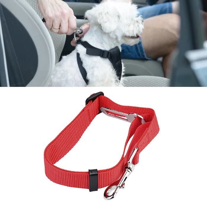 Comparer les prix de Vvikizy ceinture de sécurité pour animaux de compagnie Vvikizy ceinture de sécurité pour voiture pour animalerie deplacement Rouge