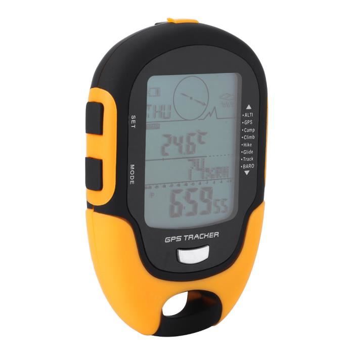 YOSOO baromètre numérique SUNROAD GPS Navigation Receiver Handheld USB Rechargeable Digital Altimeter Barometer