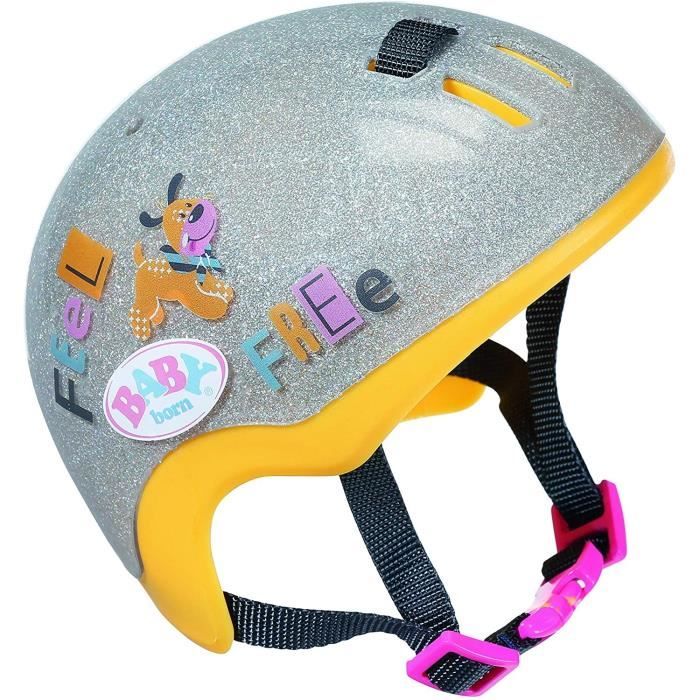 Casque de velo pour enfant ZAPF CREATION Baby born 43 cm Argente Securite et style Cdiscount Jeux Jouets