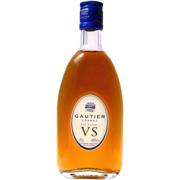 cognac 35cl gautier achat vente digestif eau de vie cognac gautier vs 222055 cdiscount