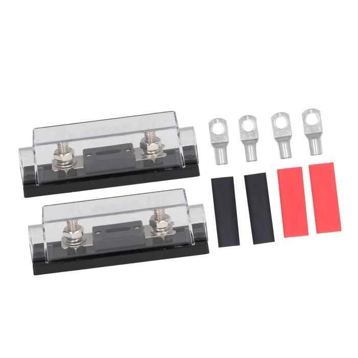 10 Pièces Porte-fusibles étanches Auto - 12-48V - Pour Circuit électrique Voiture, Camping-car, Bateau - PVC Résistant