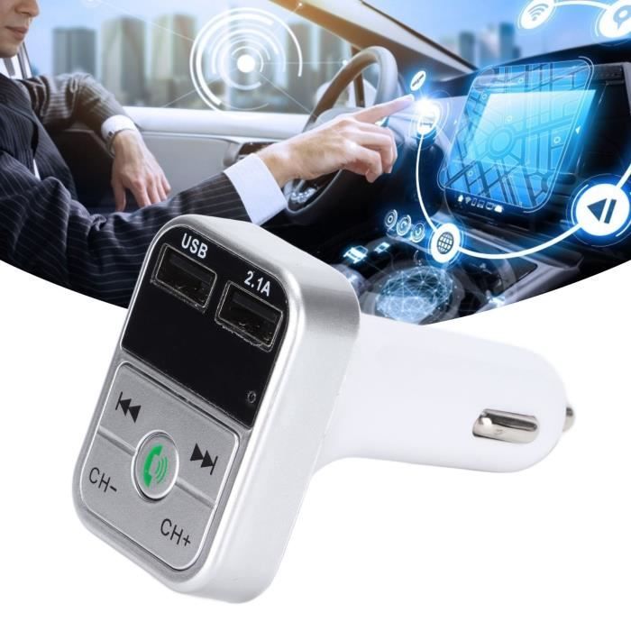 Transmetteur FM Bluetooth Voiture - Chargeur QC3.0 + Micro Mains Libres - Retoo
