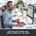 LOGITECH - Webcam HD Pro C920 Refresh - Microphone intégré - Idéal FaceTime et Skype - Noir-1