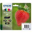 EPSON Multipack 29  - Fraise - Noir, Cyan, Magenta, Jaune (C13T29864022)-1