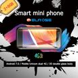 Melrose S9 Plus 4G Smartphone Mini Ultra Mince 2,45 pouces 2Go + 8Go Android 7.0 Téléphone Portable Verre Corps Noir-1