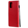 Coque Pour Xiaomi Redmi Note 10 4G-Note 10S 6.43" Etui Rouge Cat Arbre Housse Téléphone Cuir étui à rabat Magnétique case-1