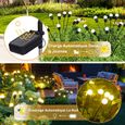 Lampe Solaire Exterieur Jardin - VALUESELLER - 2 Pièces- 10 LED par pièce - Blanc Bhaud - 2 Modes d'éclairage-1