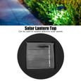 LAN Dessus de lumières solaires Haut de remplacement pour lampes solaires 7lm LED Haut de remplacement solaire pour lanternes-1