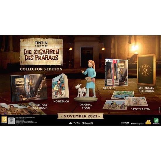 Tintin Reporter Les Cigares Du Pharaon - Jeu Nintendo Switch Collector Edition 3701529506055