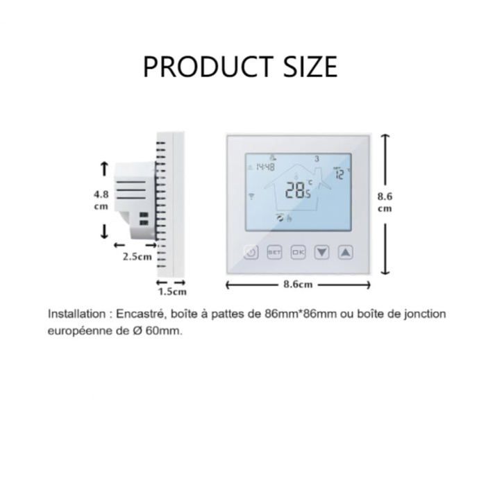DREThermostat d'ambiance programmable pour chauffage au sol électrique — free download