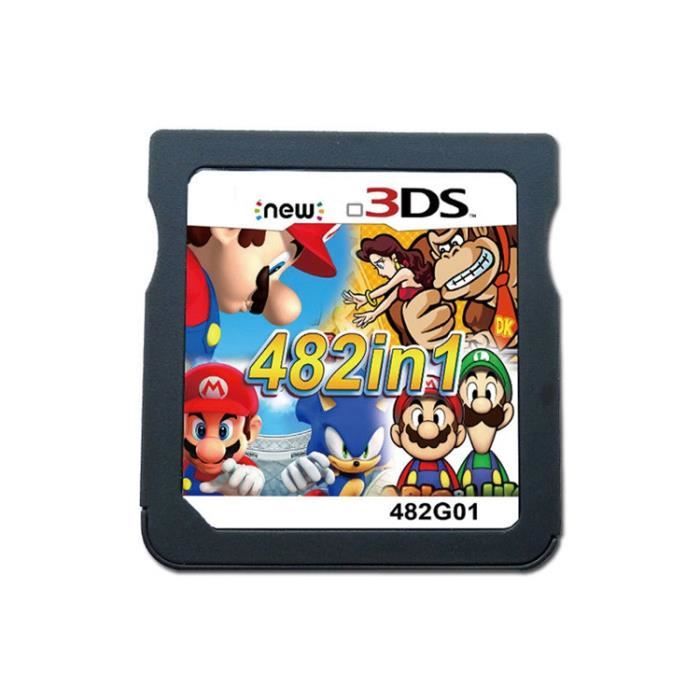 Hot 482 en 1 Cartouche de jeu DS Mario Multicart pour Nintendo DS NDSL ...