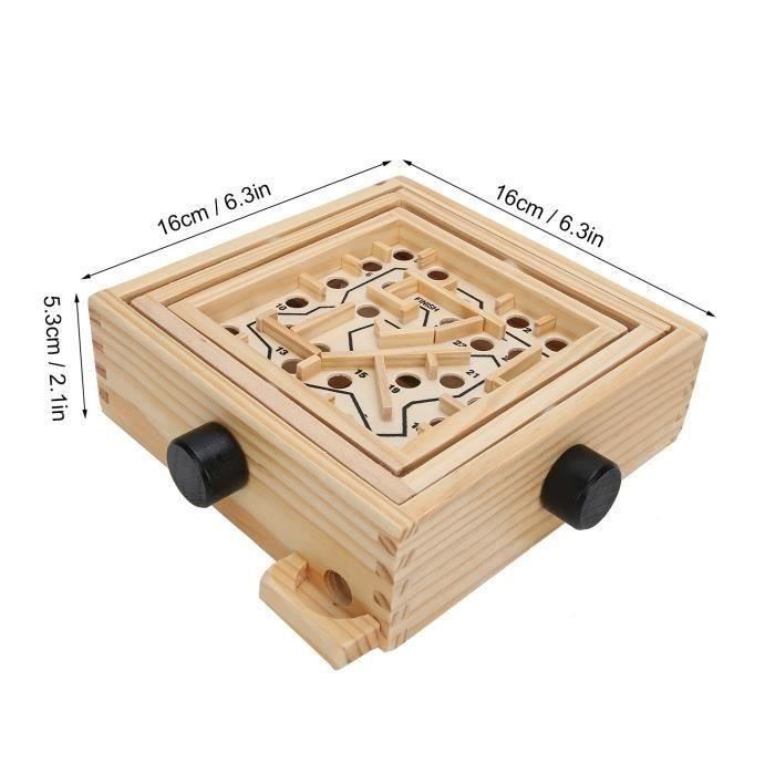 3D Labyrinthe Puzzle Jeu de Terre Labyrinthe Jouet Orange (Difficulté aux médias