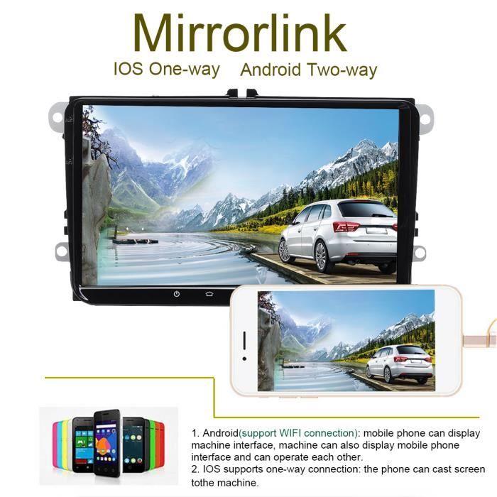  WIFI AUTORADIO 9 pouces Écran tactile navigation1