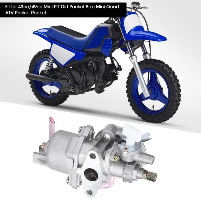  PZ13 13mm Carburateur pour 47cc 49cc Pocket Bike 2 Temps Moteur  Mini Carb Quad ATV Moto Dirt Bike
