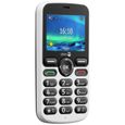 doro 5860 Téléphone portable pour séniors avec station de charge noir/blanc-2
