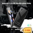 Melrose S9 Plus 4G Smartphone Mini Ultra Mince 2,45 pouces 2Go + 8Go Android 7.0 Téléphone Portable Verre Corps Noir-2