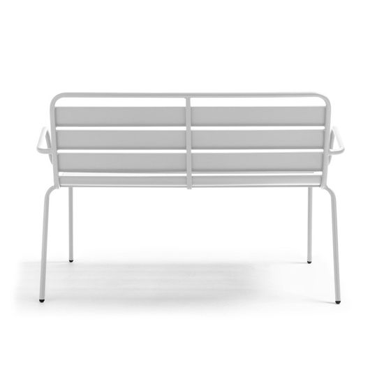 Banc De Jardin Avec Accoudoirs En Metal Traite Anti Uv Style Industriel Achat Vente Banc D Exterieur Banc De Jardin En Metal Cdiscount