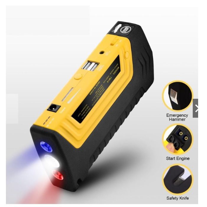 Démarreur Compresseur 12V 1200A - Puissance Sèche - Pour Dépanner Votre Moto/Voiture